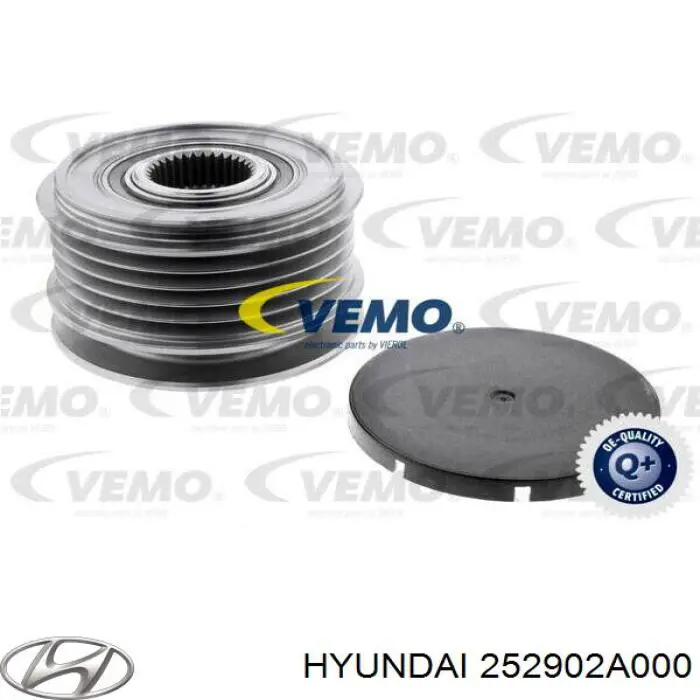 Шків генератора 252902A000 Hyundai/Kia