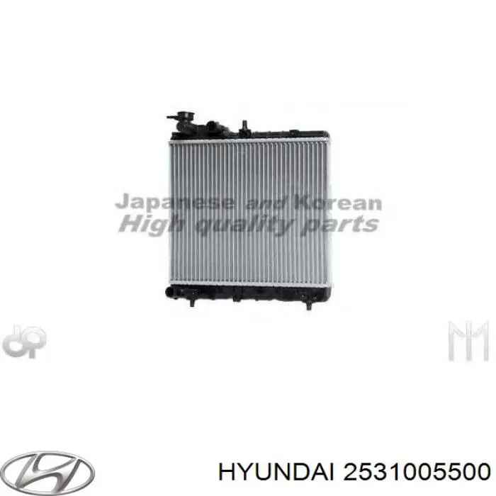 Купити 2531005500 Hyundai/Kia Радіатор двигуна