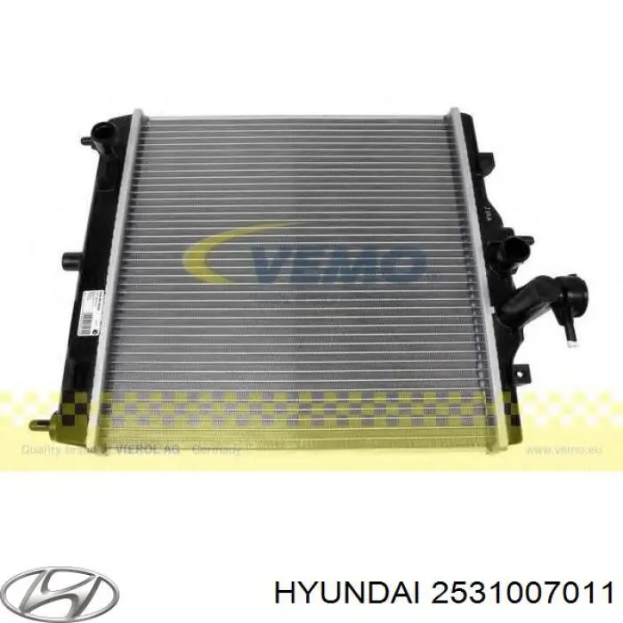 Радіатор 2531007011 Hyundai/Kia