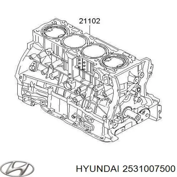 Купити 2531007500 Hyundai/Kia Радіатор двигуна