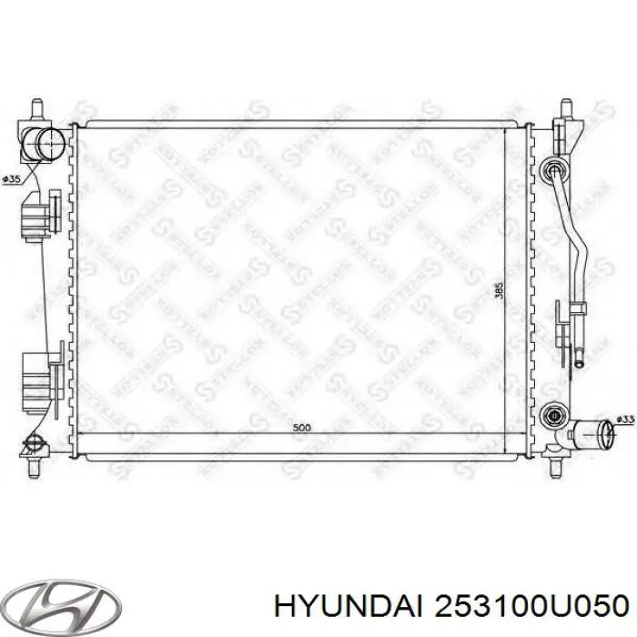 Купити 253100U050 Hyundai/Kia Радіатор двигуна
