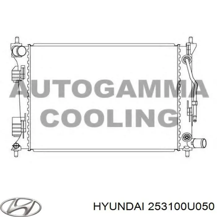 Радіатор 253100U050 Hyundai/Kia