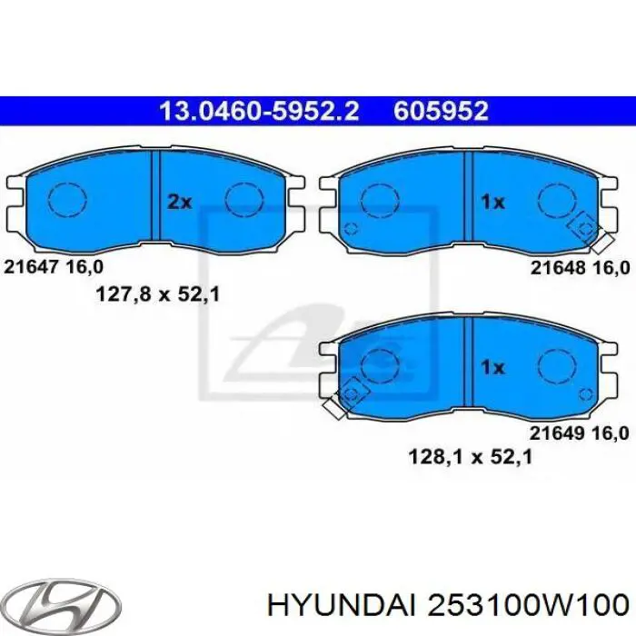 Радіатор охолодження Hyundai/Kia 253100W100