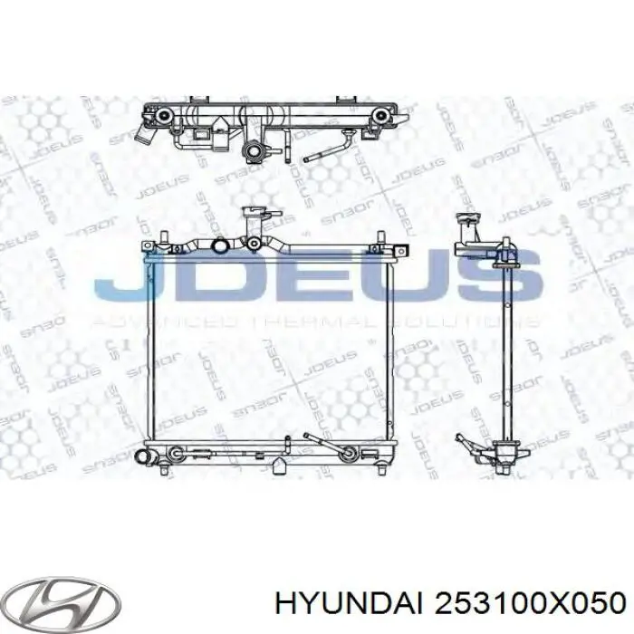 Радіатор 253100X050 Hyundai/Kia