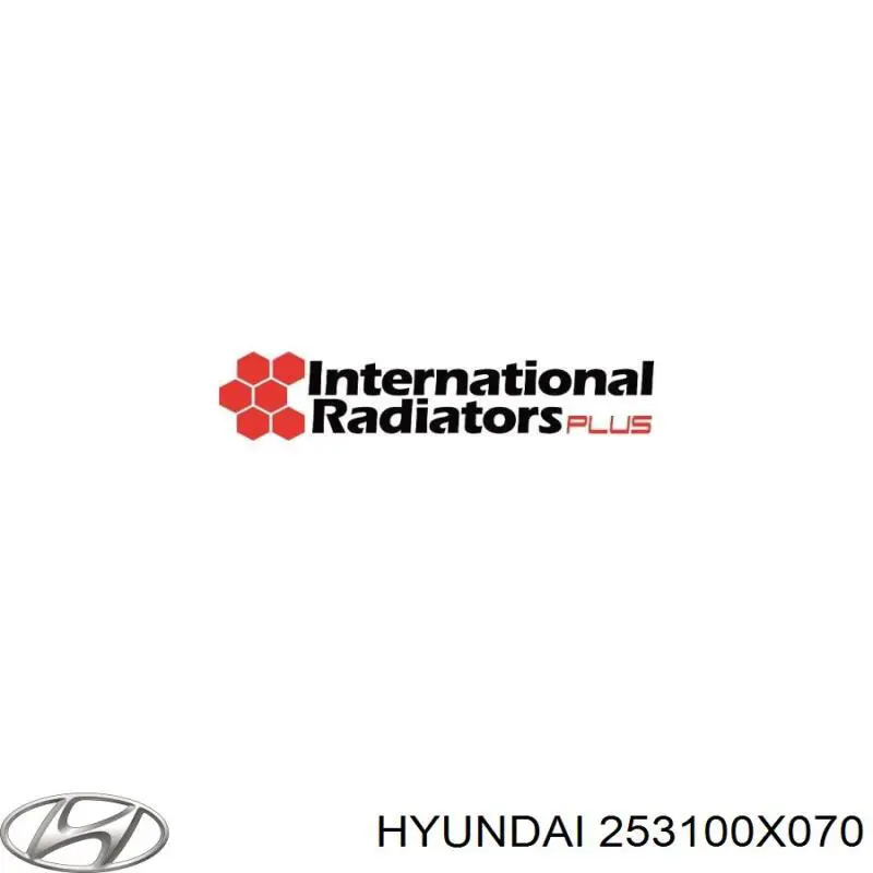 Радіатор основний Hyundai/Kia 253100X070 ціна, від 57.01 USD