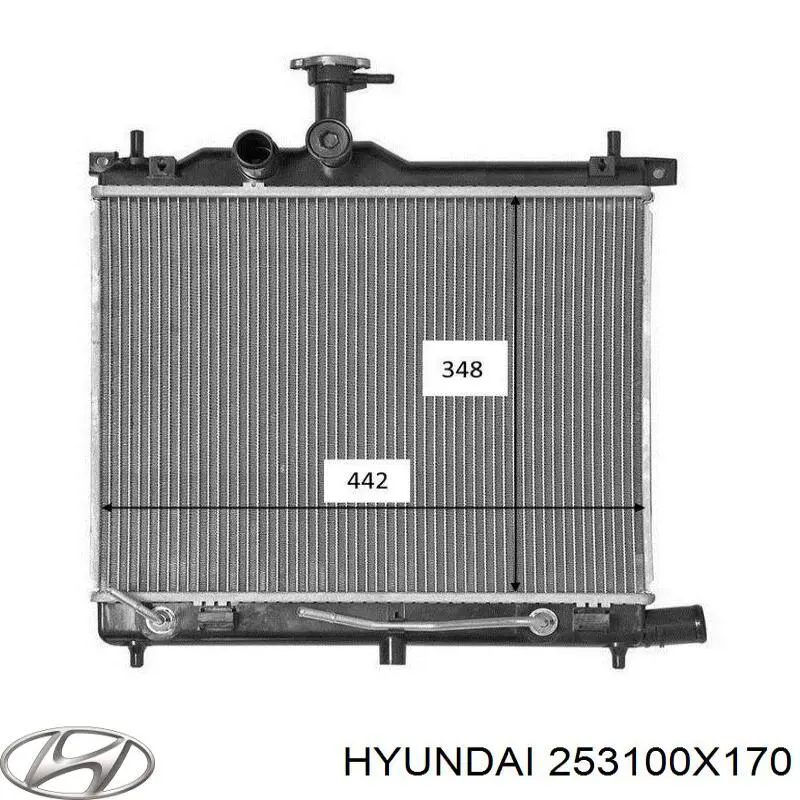 Радіатор основний Hyundai/Kia 253100X150 ціна, від 42.28 USD