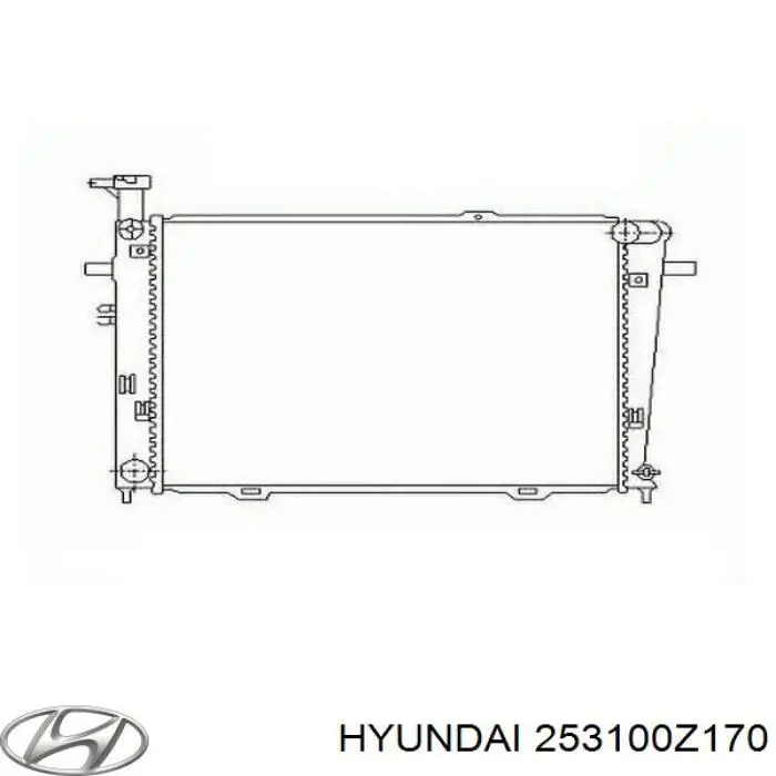 Радіатор 253100Z150 Hyundai/Kia