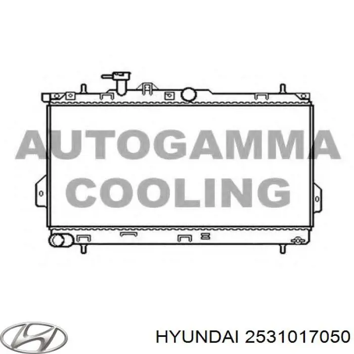 Купити 2531017050 Hyundai/Kia Радіатор двигуна