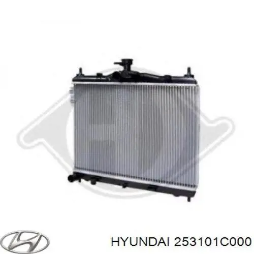 253101C000 Hyundai/Kia Радіатор охолодження двигуна
