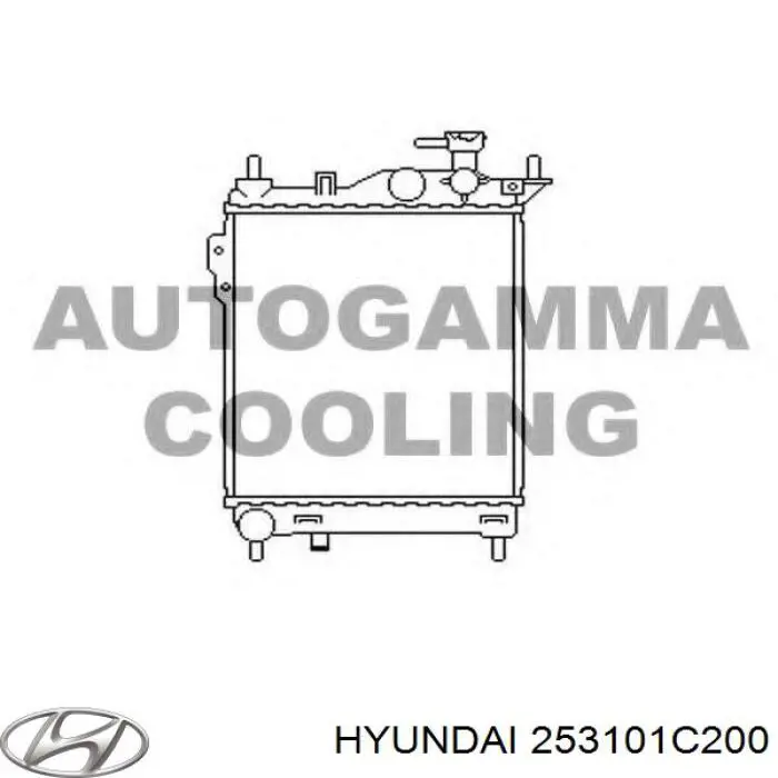 Купити 253101C200 Hyundai/Kia Радіатор двигуна