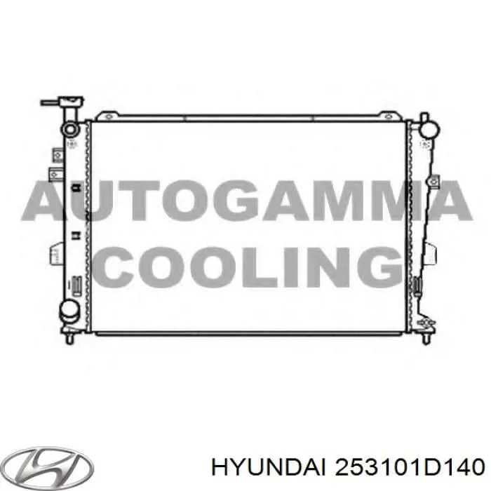 253101D140 Hyundai/Kia радіатор охолодження двигуна