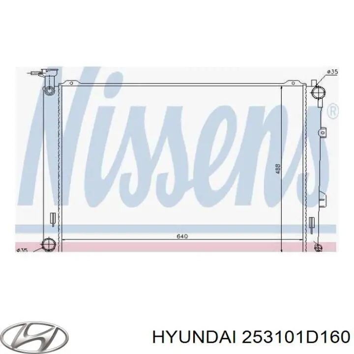 Радіатор основний Hyundai/Kia 253101D160 ціна, від 104.90 USD