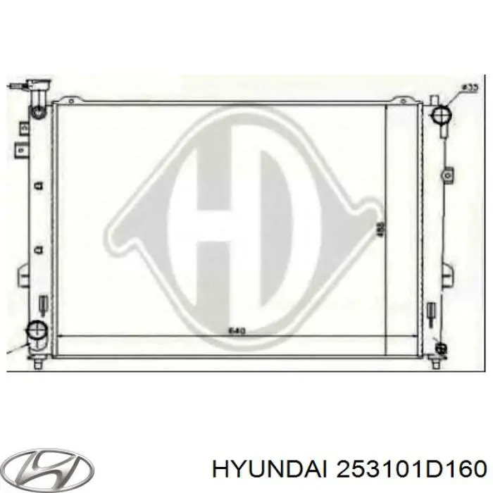 Купити 253101D160 Hyundai/Kia Радіатор двигуна