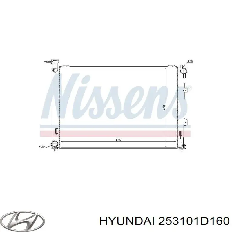 Радіатор 253101D160 Hyundai/Kia
