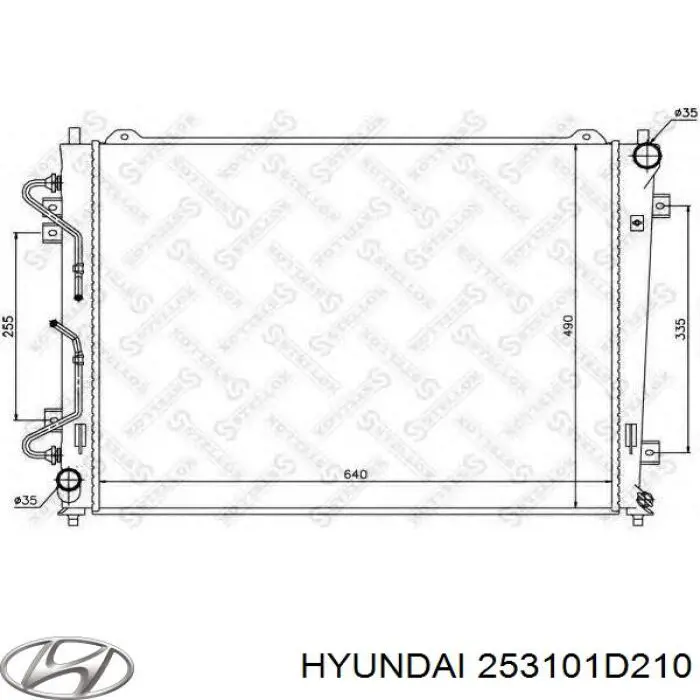 Купити 253101D210 Hyundai/Kia Радіатор двигуна
