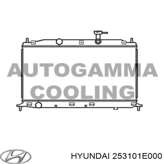 Радіатор основний Hyundai/Kia 253101E000 ціна, від 63.33 USD