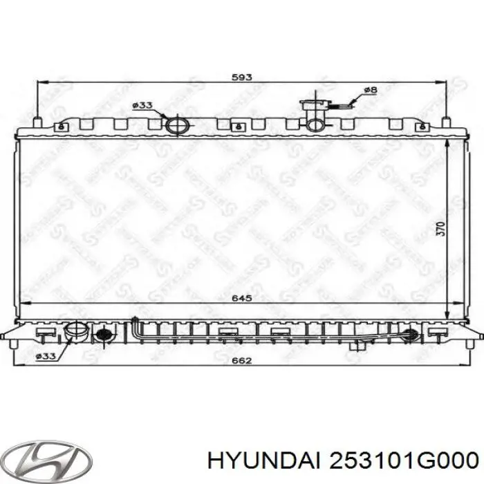 253101G000 Hyundai/Kia Радіатор охолодження двигуна