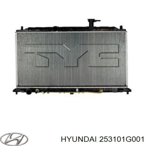 Радіатор основний Hyundai/Kia 253101G001 ціна, від 66.27 USD