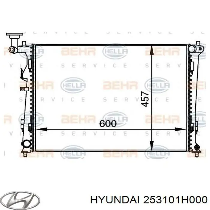 Радіатор 253101H000 Hyundai/Kia