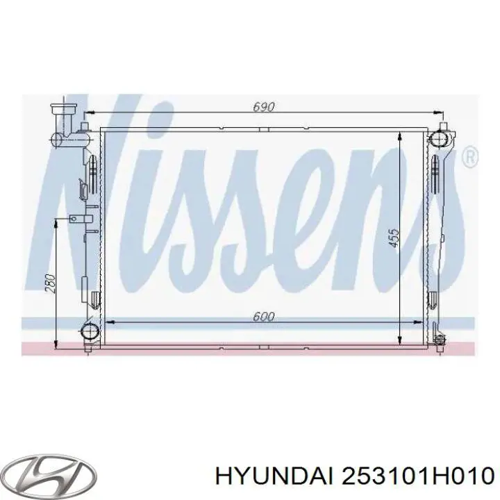 Радіатор 253101H010 Hyundai/Kia