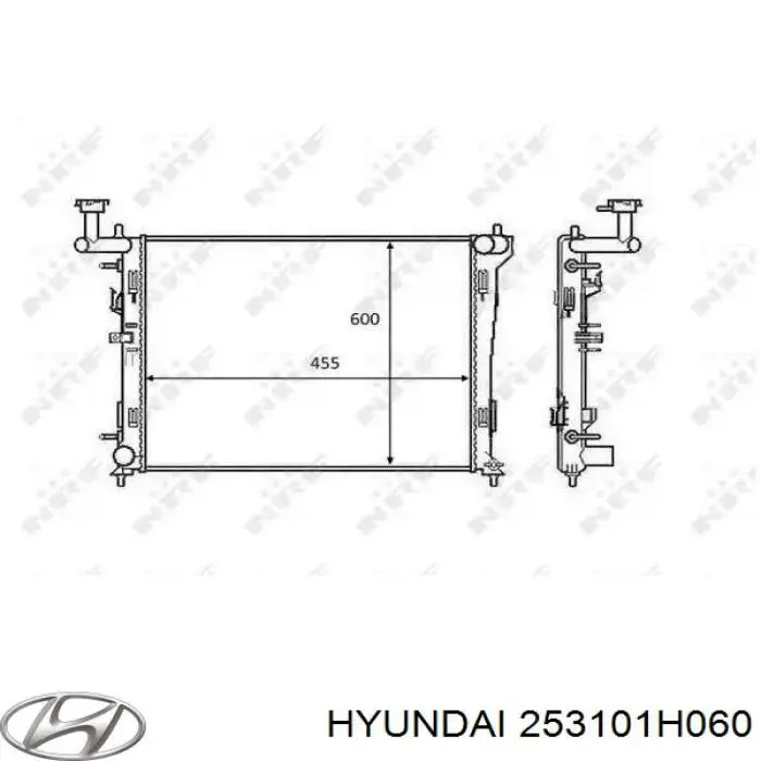 Купити 253101H060 Hyundai/Kia Радіатор двигуна