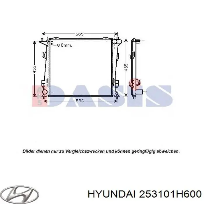 253101H600 Hyundai/Kia радіатор охолодження двигуна