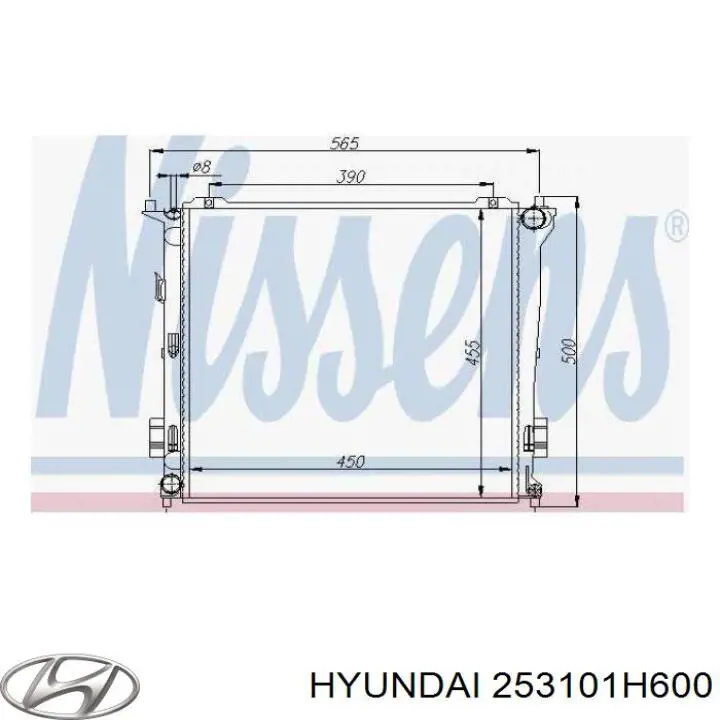 Радіатор 253101H600 Hyundai/Kia