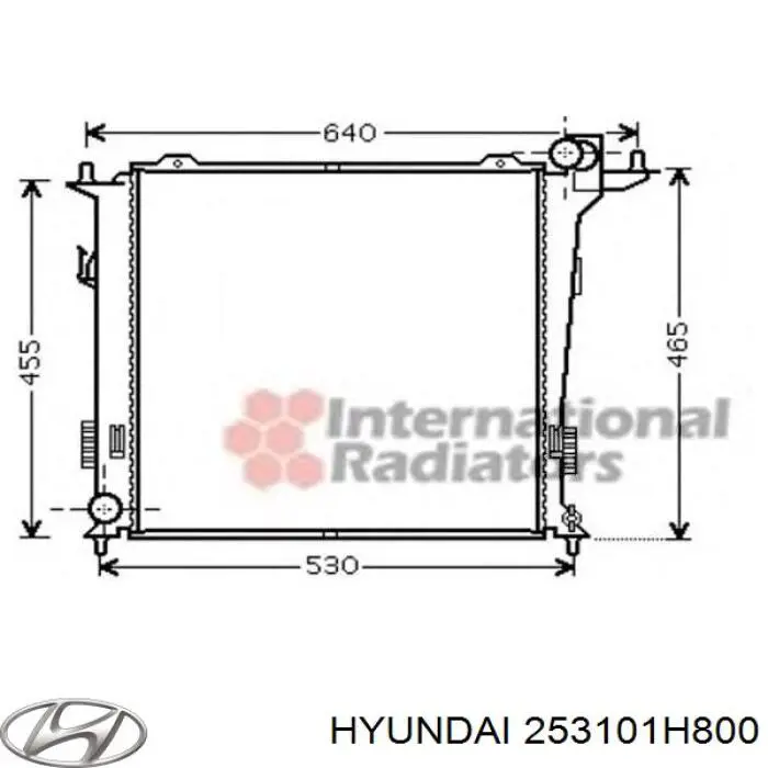 Купити 253101H800 Hyundai/Kia Радіатор двигуна