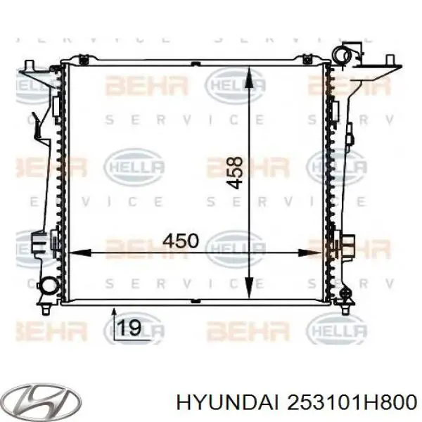 253101H800 Hyundai/Kia радіатор охолодження двигуна