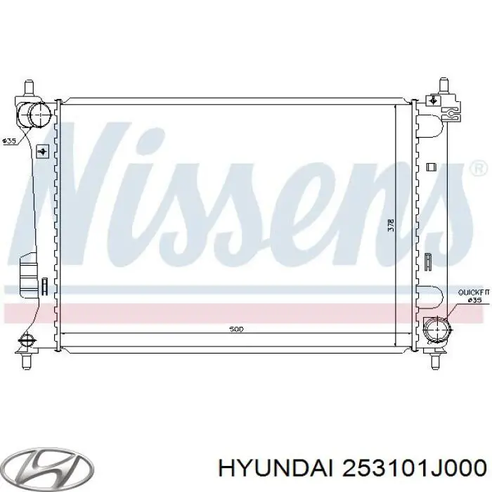 Купити 253101J000 Hyundai/Kia Радіатор двигуна