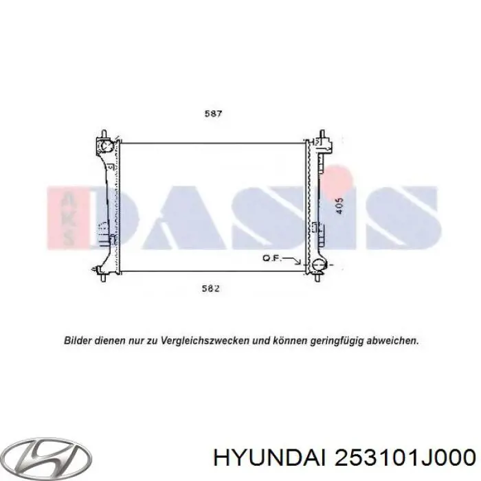 253101J000 Hyundai/Kia Радіатор охолодження двигуна