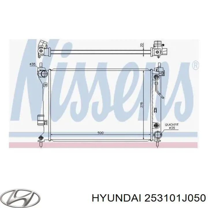 253101J050 Hyundai/Kia радіатор охолодження двигуна