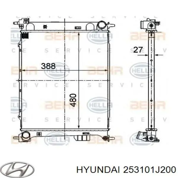 Радіатор основний Hyundai/Kia 253101J200 ціна, від 98.73 USD