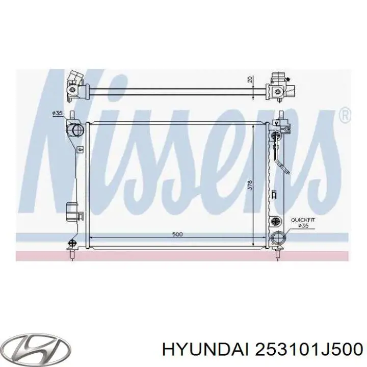 Радіатор основний Hyundai/Kia 253101J500 ціна, від 53.04 USD