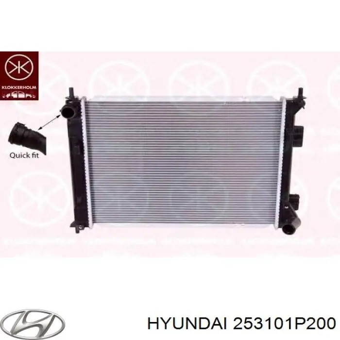 Радіатор основний Hyundai/Kia 253101P200 ціна, від 67.80 USD