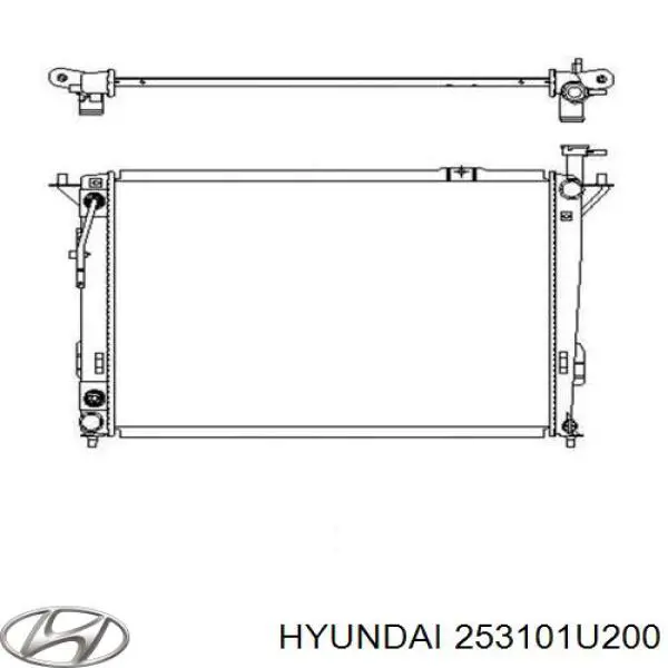 Купити 253101U200 Hyundai/Kia Радіатор двигуна