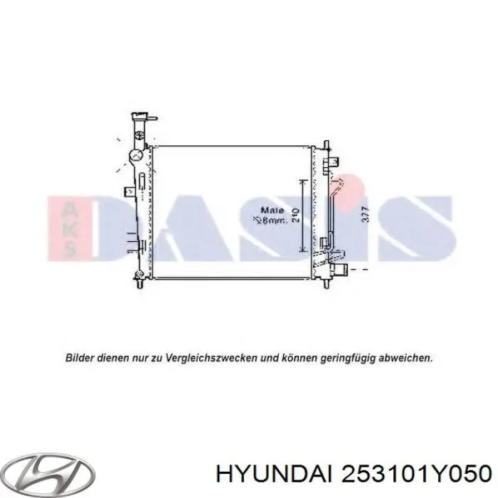 253101Y050 Hyundai/Kia радіатор охолодження двигуна