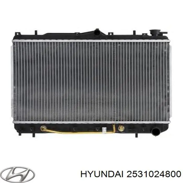 2531024701 Hyundai/Kia радіатор охолодження двигуна