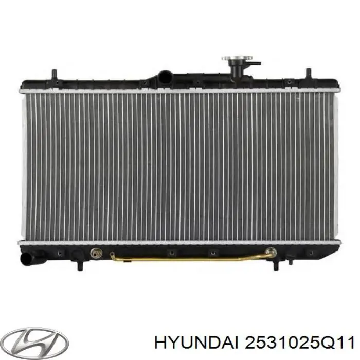 Радіатор охолодження двигуна 2531025Q11 Hyundai/Kia