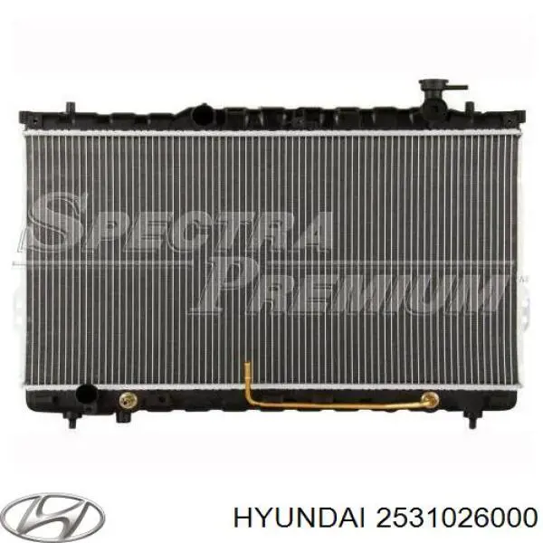 Радіатор основний Hyundai/Kia 2531026000 ціна, від 108.97 USD