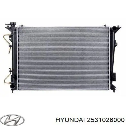Купити 2531026000 Hyundai/Kia Радіатор двигуна