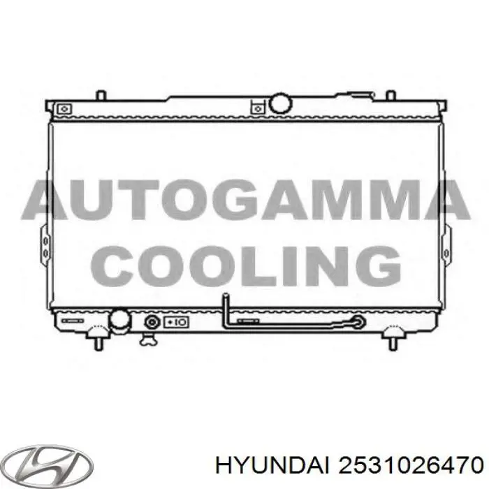 2531026470 Hyundai/Kia Радіатор охолодження двигуна