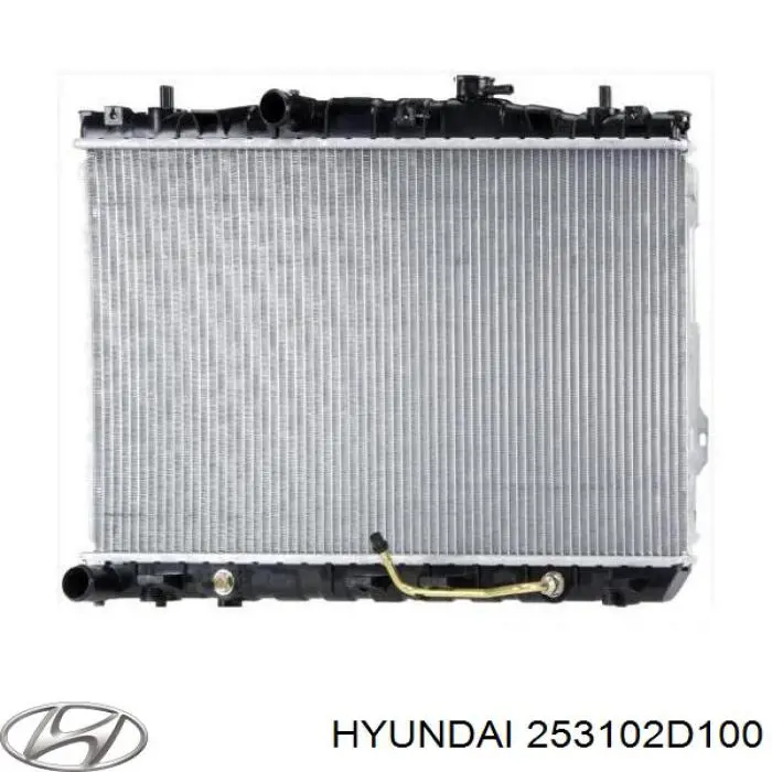 253102D100 Hyundai/Kia радіатор охолодження двигуна