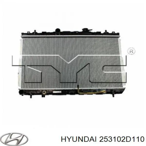 253102D110 Hyundai/Kia радіатор охолодження двигуна