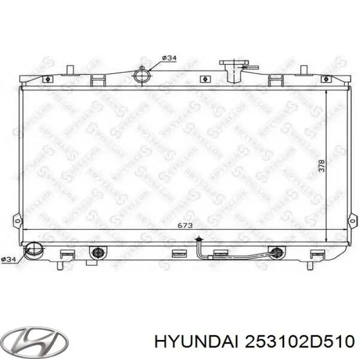 Купити 253102D510 Hyundai/Kia Радіатор двигуна