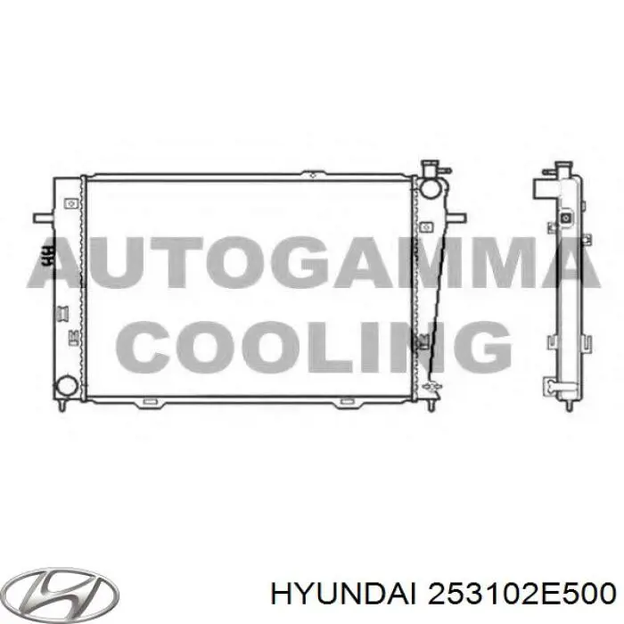 253102E500 Hyundai/Kia радіатор охолодження двигуна