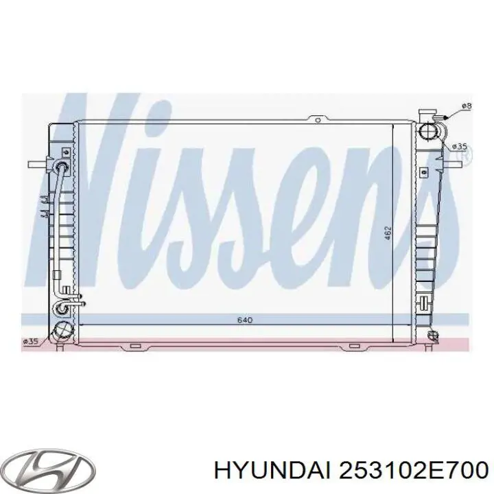 Купити 253102E700 Hyundai/Kia Радіатор двигуна