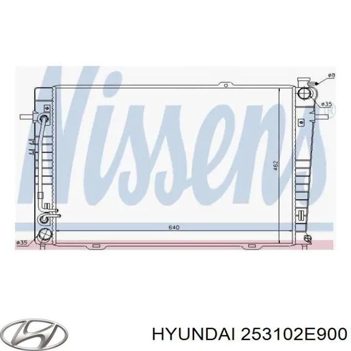 Купити 253102E900 Hyundai/Kia Радіатор двигуна