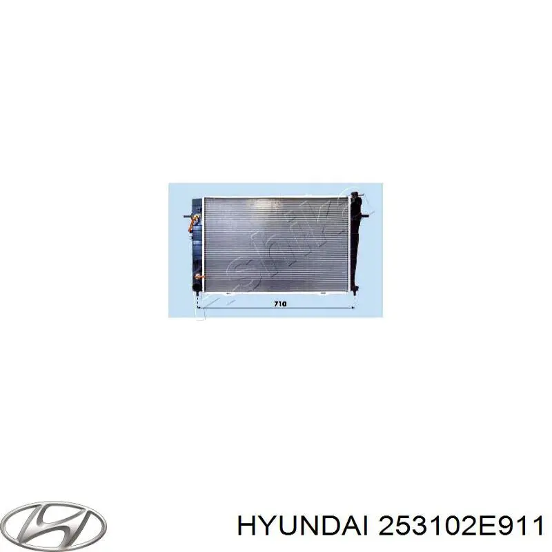 253102E911 Hyundai/Kia Радіатор охолодження двигуна