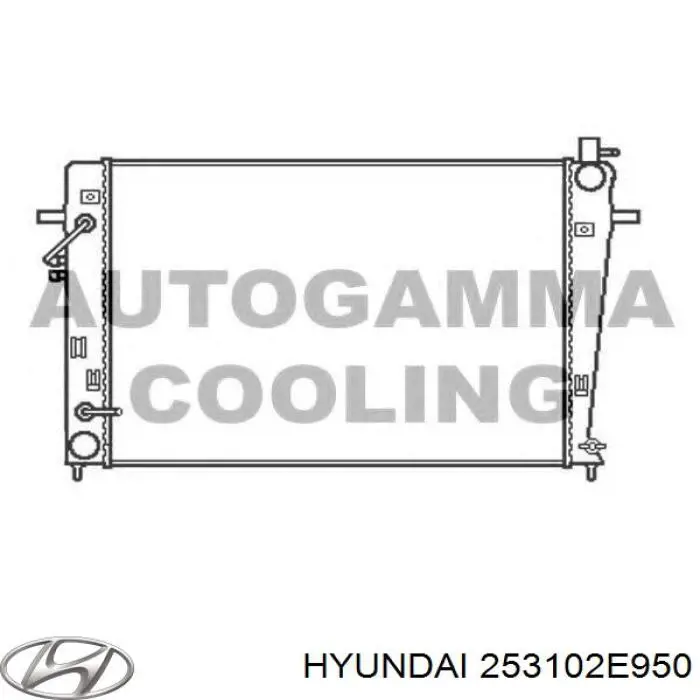 253100Z970 Hyundai/Kia радіатор охолодження двигуна